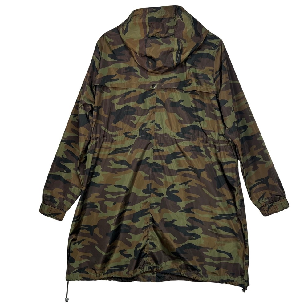 Torrid Camo Windbreaker Jacket Women 2 Plus Size Hooded Full Zip Utility Anorak - Picture 3 of 15